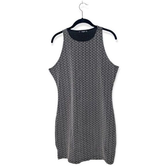 Mango SZ L black and white textured bodycon dress - Picture 1 of 4